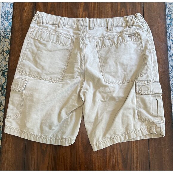 Wolverine Flat Front Khaki Cargo Shorts Men's Size 38" Waist 9" Inseam - Picture 3 of 8